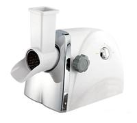 Grattugia elettrica per formaggio, rotativa per formaggio con 3 lame in acciaio inox, affettatrice multifunzione per tagliare rapidamente il formaggio