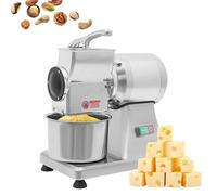 Grattugia elettrica professionale da 550 W, grattugia per formaggio in acciaio inossidabile, macinino ad alta efficienza, adatta per grattugiare formaggio, burro, pangrattato e verdure.