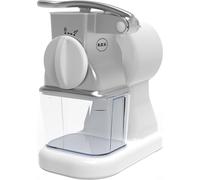 Grattugia Elettrica Robusta Junior con Rullo in Acciaio Inox Potenza 150 W Contenitore Estraibile con Coperchio Salvafreschezza Colore Bianco