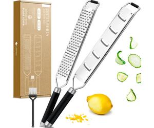 Grattugia Exitoso Zester grattugia al limone set di 2 noce moscata cioccolato...