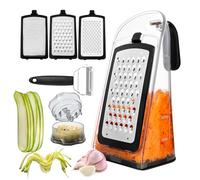 Grattugia Formaggio,Kit Grattugia Manuale per Formaggio - Set Schiacciaaglio,per Preparazione Insalate Frutta Verdura Pasti Cibi Cucina Domestica