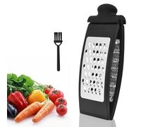 Grattugia Formaggio Manuale, Multiuso in Acciaio Inox, grattugia per Formaggio, Verdure, Carote, Patate, Pratico Utensile da Cucina Facile da Pulire, Manico Antiscivolo