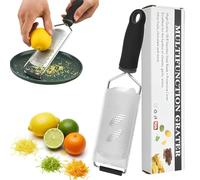 Grattugia Formaggio Manuale, Parmigiano Grattugiato, Agrumi, Limone Scorza, Zenzero, Frutta Neonato Cioccolato e Noce Moscata Affilato Acciaio Inossidabile