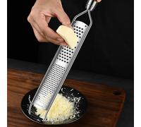 Grattugia grattugia formaggio e buccia limone Comfort Grip con coperchio lama pr