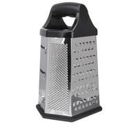 Grattugia in Acciaio Inox a Sei Lati, Affetta Verdure | Taglio Manuale, Manico Sicuro, per Radice Aromatica e Carote, Preparazione Rapida in Cucina
