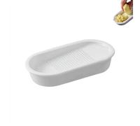 Grattugia in ceramica, fatta a mano, grattugia multiuso per zenzero e aglio, per macinare Wasabi, frutta, verdura, aglio, formaggio (piccolo, 1 pezzo)