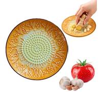 Grattugia in ceramica per aglio, pomodoro, grattugia per pomodoro, grattugia per pomodoro, grattugia in ceramica fatta a mano per zenzero, formaggio, wasabi, cipolla, igname, spogliarellista erbe