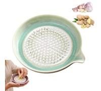 Grattugia in ceramica, per grattugiare aglio, zenzero, formaggio, cioccolato, frutta, verdura, resistente, non porosa, per cucina (verde)