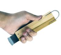 Grattugia in cocco con manico in legno di piccole dimensioni, lama affilata in acciaio inox durevole e raspa multiuso per un facile utilizzo efficiente (manico in legno)