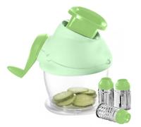 Grattugia Manuale Manovella e Pressa per Formaggio 3 Rulli Acciaio Inox HM-6370