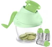 Grattugia Manuale Manovella e Pressa per Formaggio 3 Rulli Acciaio Inox HM-6370
