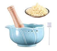 Grattugia manuale per aglio, set di ciotole da cucina, da 15,2 cm con caratteristica durevole, grattugia per resistente, accessorio da cucina con design antiscivolo, utensile per