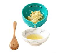 Grattugia per aglio e erbe aromatiche in resina con cinque aperture per aglio, curcuma, noce moscata, formaggio e basilico fresco (I)