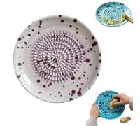 Grattugia per aglio in ceramica, multiuso, macinino per zenzero e tritacarne manuale, strumento per macinare aglio per alimenti per bambini, verdure, frutta e spezie, strumento essenziale per la