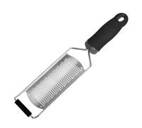 Grattugia per formaggio, 31 cm di lunghezza, scorza di limone, grattugia per parmigiani, grattugia fine per patate, zucchine, carote, mele, cavoli e formaggi molli (nero)