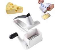 Grattugia per formaggio a manovella, innovativa, multifunzione, per una preparazione efficiente e facile del formaggio (monouso)