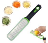 Grattugia per formaggio e verdure in acciaio inox, versatile con coperchio protettivo per frutta, verdura e agrumi (passo grossolano)