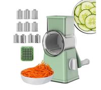 Grattugia per formaggio rotante, Shredder per formaggi - Grattugia per grattugia girevole da cucina con manico, affettatrice vegetale per roccia a mano, manuale tritatutto multifunzionale