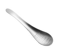 Grattugia per zenzero, facile da pulire, 17 x 4,3 cm, per limone, frutta a forma di cucchiaio, strumento per grattugiare formaggio, portatile e portatile, per cucinare in cucina a casa