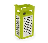 Grattugia pieghevole a quattro lati, pialla a 4 facce, pelapatate in acciaio inox, adatta per patate, carote, cetrioli e altre verdure