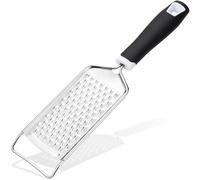 Grattugia professionale in acciaio inox palmare per formaggio con impugnatura morbida strumento da cucina per formaggio, cioccolato, spezie e altro ancora