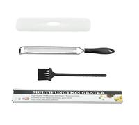 Grattugia professionale multiuso in acciaio inox con manico ergonomico per formaggio, cioccolato, limone, grattugia da cucina