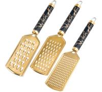 Grattugia professionale per formaggio, in acciaio inox dorato, grattugia manuale, pratico gadget da cucina, grattugia per formaggio, cioccolato, spezie (3 dimensioni)