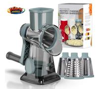 Grattugia Rotante 3 in 1 Taglia Verdure Manuale Affetta Formaggio Tritatutto