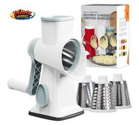 Grattugia Rotante 3 in 1 Taglia Verdure Manuale Affetta Formaggio Tritatutto