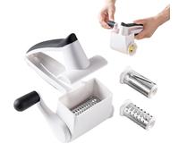 Grattugia rotante a mano - trituratore per formaggi da cucina, manovella manuale, strumento per grattugiare multifunzione | crema di formaggio, noci, cioccolato, facile da usare, durevole, pratico