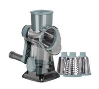 Grattugia rotante for formaggio 3 in 1, versatile affettatrice manuale for verdure, arachidi, noci, macinacaffè, trituratore, trasparente(Blue)