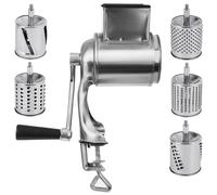 Grattugia Tritatutto A-tamburo con 5 inserti a tamburo manuale cucina