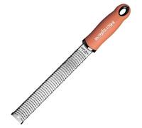 Microplane Grattugia Zester Terracotta ideale per Agrumi, Formaggio a Pasta dura, Zenzero, Cioccolato e Noce Moscata con Lama Fine - Made in USA