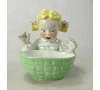 GRATTY LITTLE GIRL 980-1 BAMBINA STILE ANNI 40 O 50 ANNI IN CERAMICA