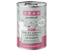 GRAU 6 x 400 g Alimento umido per cani - Manzo con Carote e Patate