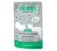 GRAU Adult Senza cereali 16 x 125 g umido per gatto - Tacchino & Agnello