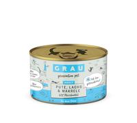 GRAU Adult Senza Cereali 6 x 200 g Alimento umido per gatti - Tacchino, Salmone & Sgombro