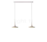 Grau Falling Leaf Lampada a sospensione LED 2 fuochi, sabbia - 200 cm