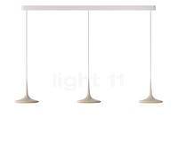 Grau Falling Leaf Lampada a sospensione LED 3 fuochi, sabbia - 200 cm