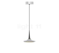 Grau Falling Leaf Lampada a sospensione LED, cromo/nero - 200 cm