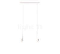 Grau Falling Sun Trace Lampada a sospensione LED 2 fuochi, bianco - 600 cm