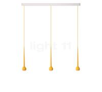 Grau Falling Sun Trace Lampada a sospensione LED 3 fuochi, arancione sole - 200 cm