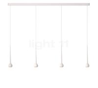 Grau Falling Sun Trace Lampada a sospensione LED 4 fuochi, bianco - 200 cm
