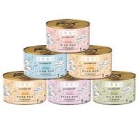 GRAU Generation Pet L’originale, Alimento umido composto per cani, assortimento con 6 confezioni da 200 g, misto con gusti singoli