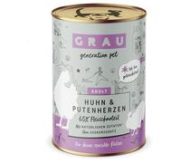 GRAU Grandi Golosi Senza Cereali 6 x 400 g - Pollo e Cuori di tacchino