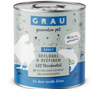 GRAU Grandi Golosi Senza Cereali 6 x 800 g umido per gatto - Pollame & Pesce di mare