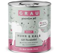 GRAU Grandi Golosi Senza Cereali 6 x 800 g umido per gatto - Pollo & Vitello