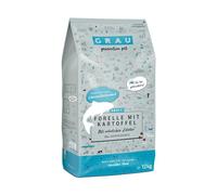 GRAU L’originale, Alimento secco per cani, trota e patate, 1 confezione da 12 kg, senza cereali, per cani adulti e sensibili