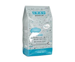 GRAU L’originale, Alimento secco per cani, trota e patate, 1 confezione da 12 kg, senza cereali, per cani adulti e sensibili