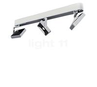 Grau Studio Faretto sporgente LED 3 fuochi - lineare, cromo/nero - 2.700 K